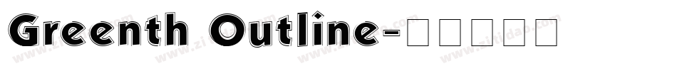 Greenth Outline字体转换